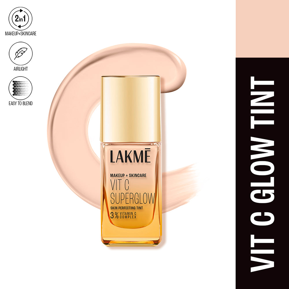 Lakmē VitC Superglow Primer, Tint & Concealer Trio
