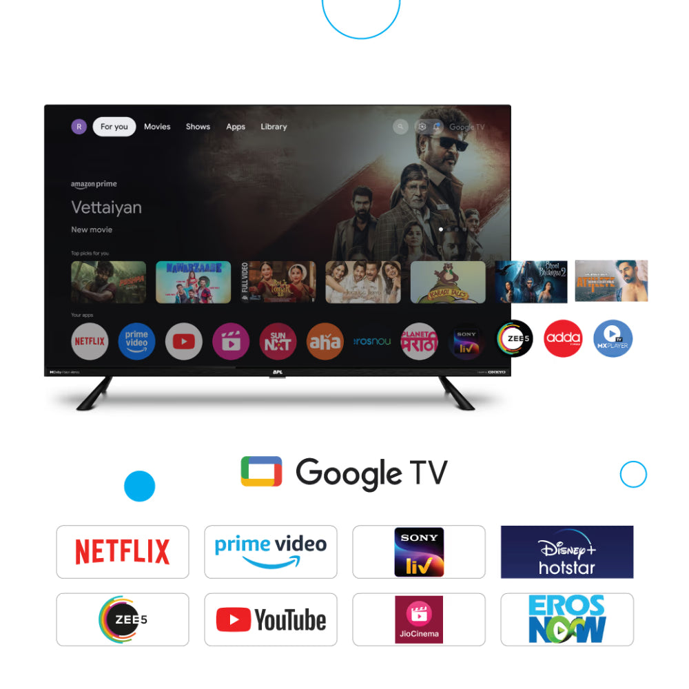 BPL 139.7 cm (55 inch) Onkyo Home Theatre QLED TV, Black, 55QF5540