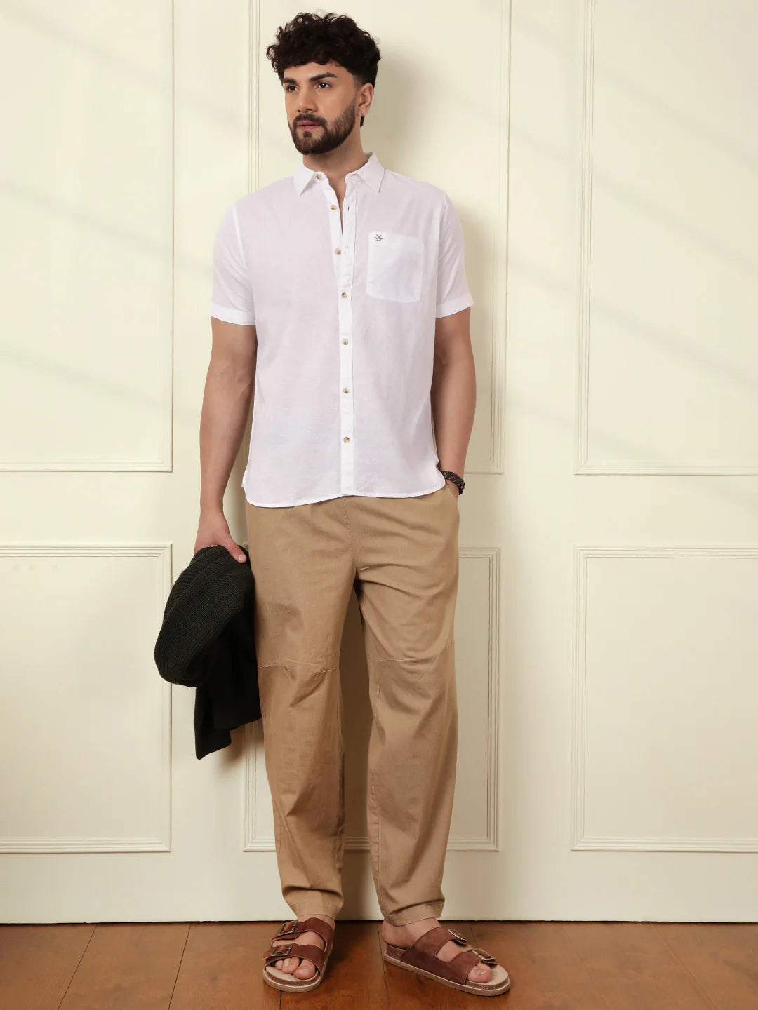 Classic Regular Fit Solid Shirt | White