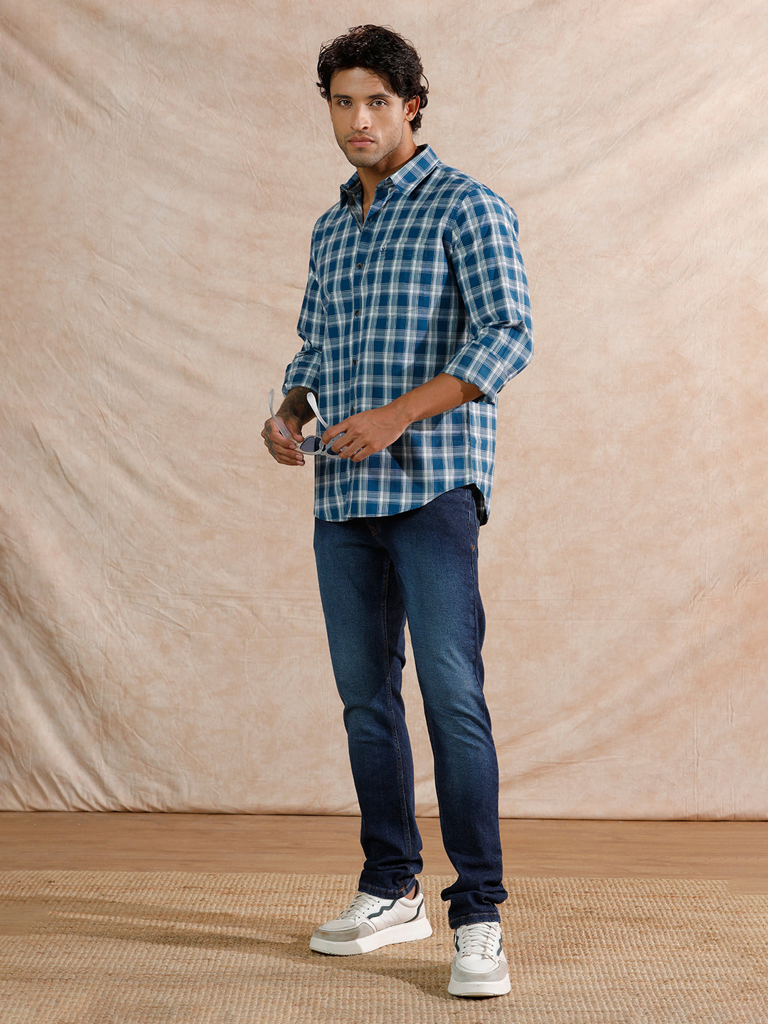 Pop Tone Regular Fit Shirt | Blue