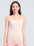 Cotton Stretch Square Neck Slip