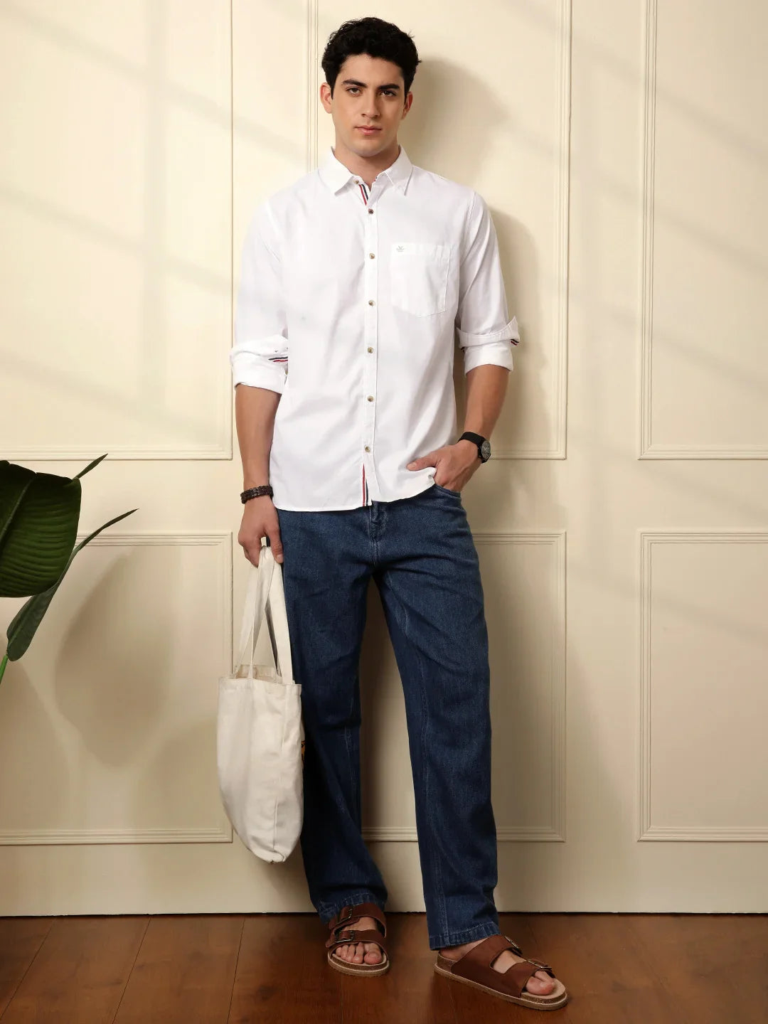 Classic Cotton Slim Fit Shirt | White