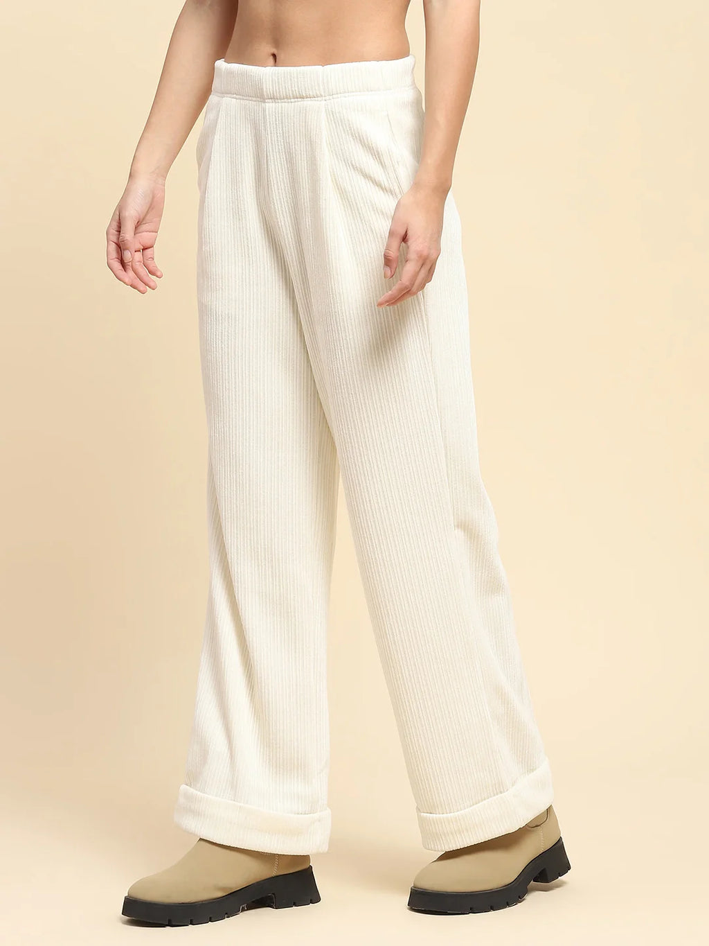 White Solid Loose Lower