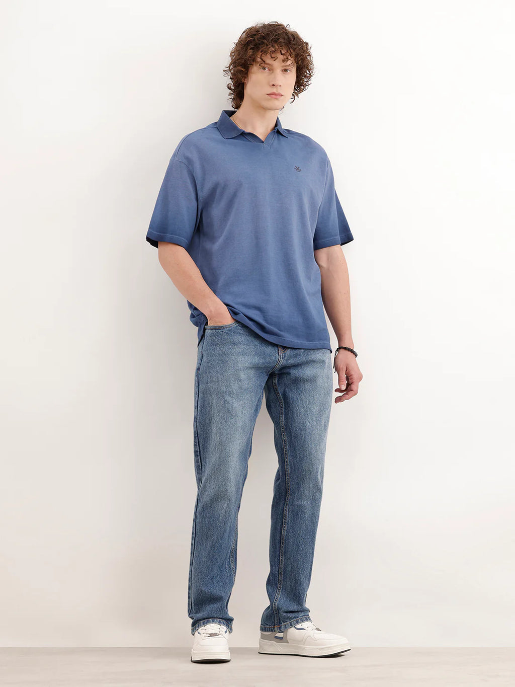 Heavy Fade Anti Fit Jeans | Blue
