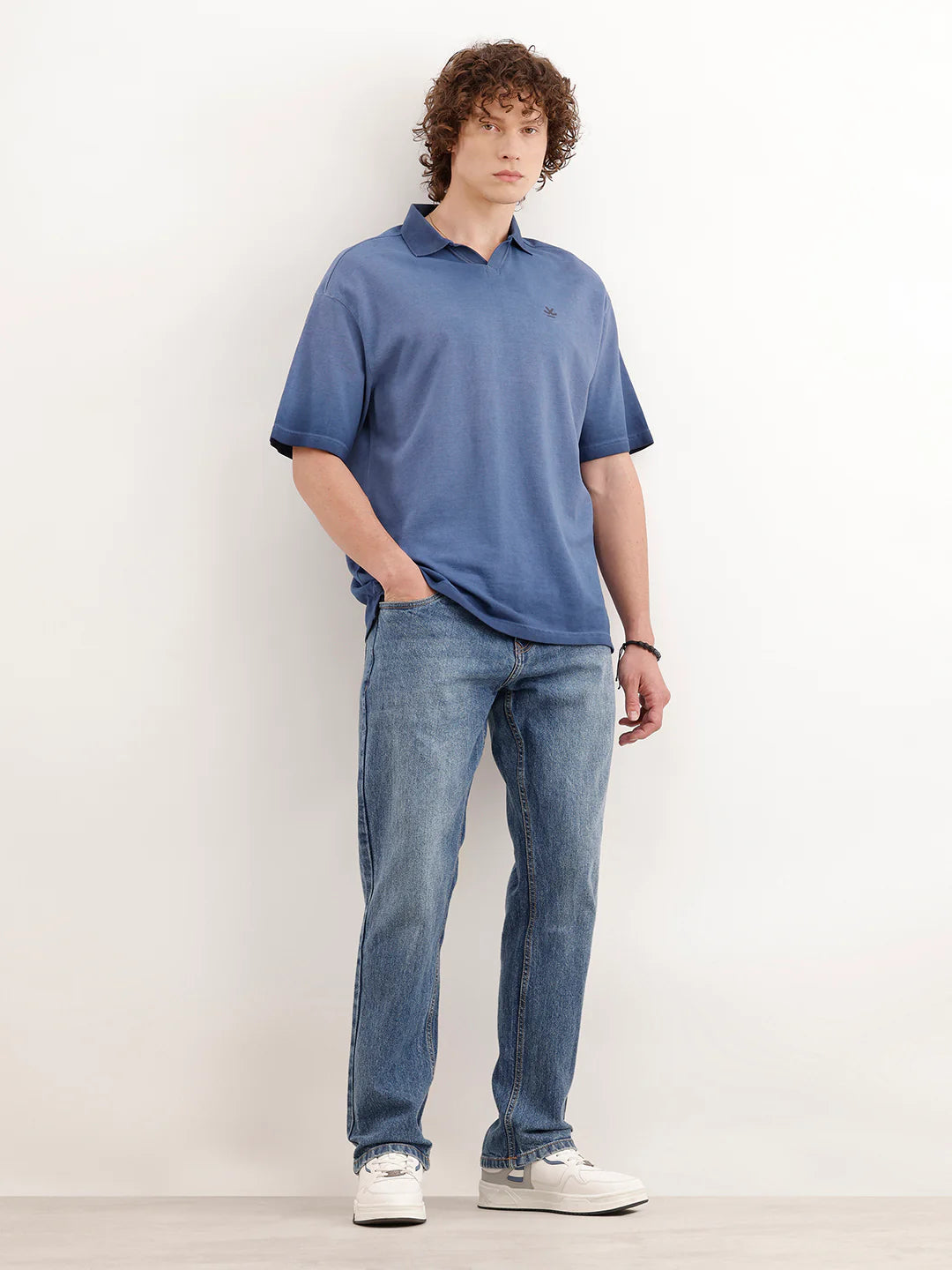 Heavy Fade Anti Fit Jeans | Blue