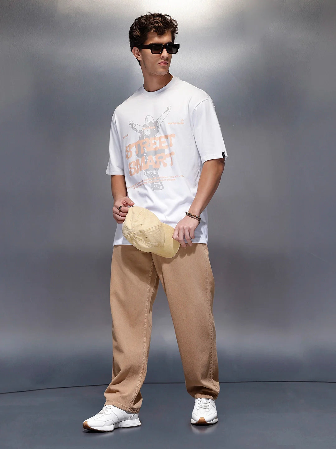 Classic Placement Printed T-Shirt   |  White