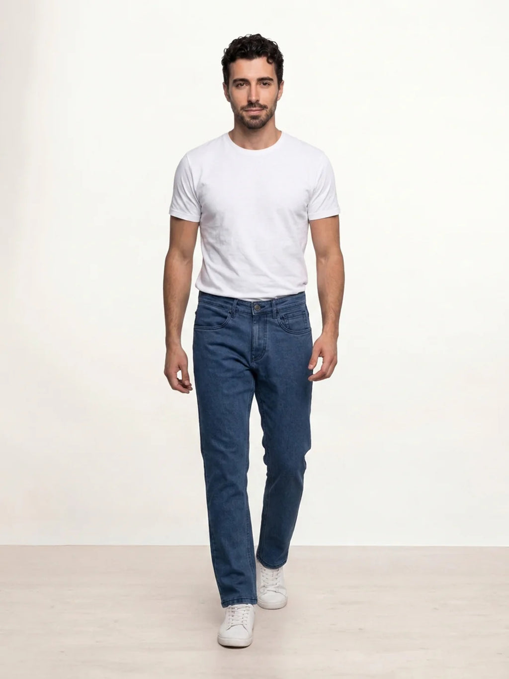 Solid Slim Fit Denim Jeans | Blue