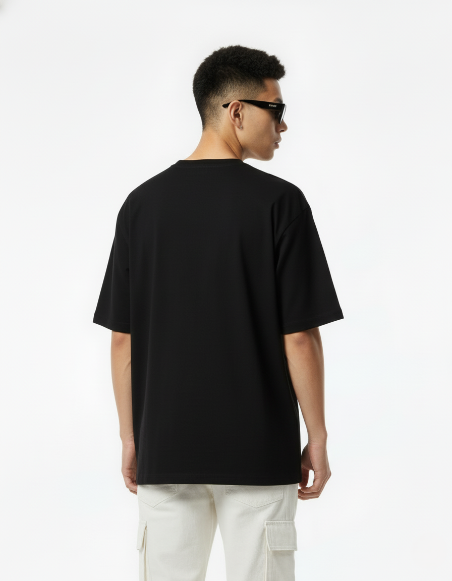 Men Printed Cotton Oversized T-Shirt