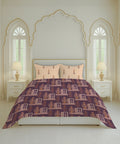 Home Essential Royal Bloom Queen Bedsheet Set, Mirabella Coral | 144TC Cotton| 2 Pillow Covers