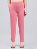 Blush Pink Cotton Stretch Kurti pants