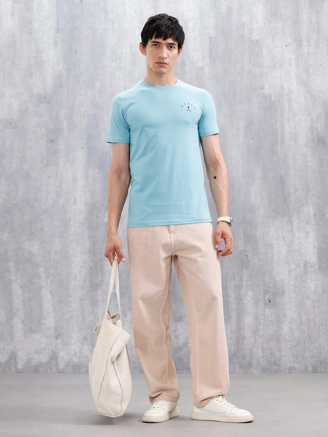 Men's Casual Graphic Printed T-Shirt | Teal