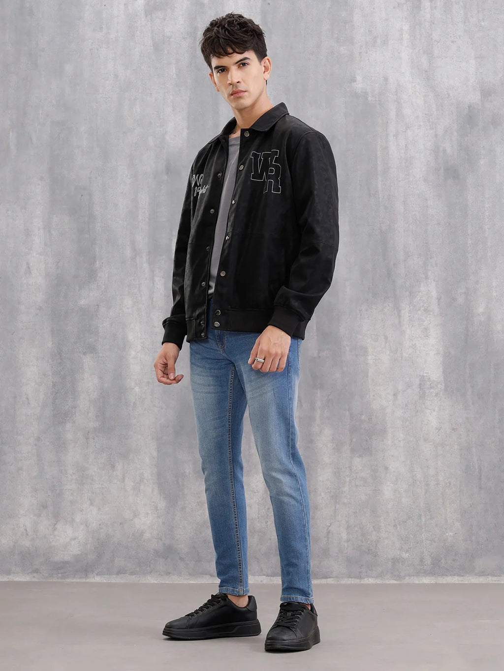 Skinny Crop Mid Wash Jeans I Blue