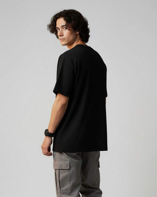 Men Printed Cotton Oversized T-Shirt