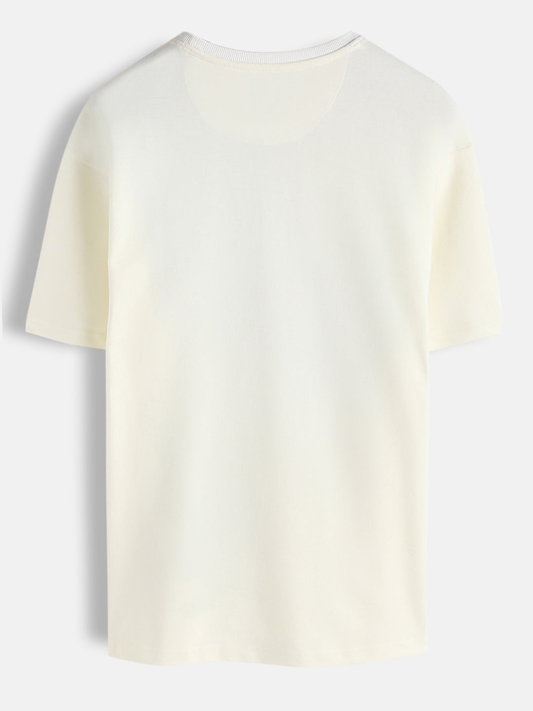 Panel Printed Oversized Fit T-Shirt | White