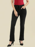 Black Denim Boot Cut Jeans