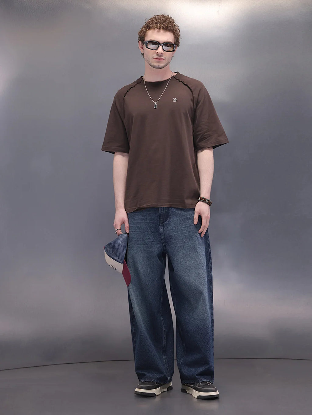 Cut & Sue Oversized T-Shirt | Dark Brown