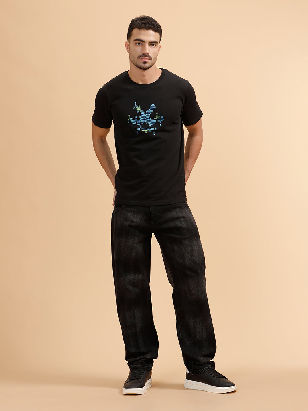 Heavy Fade Anti Fit Jeans | Black
