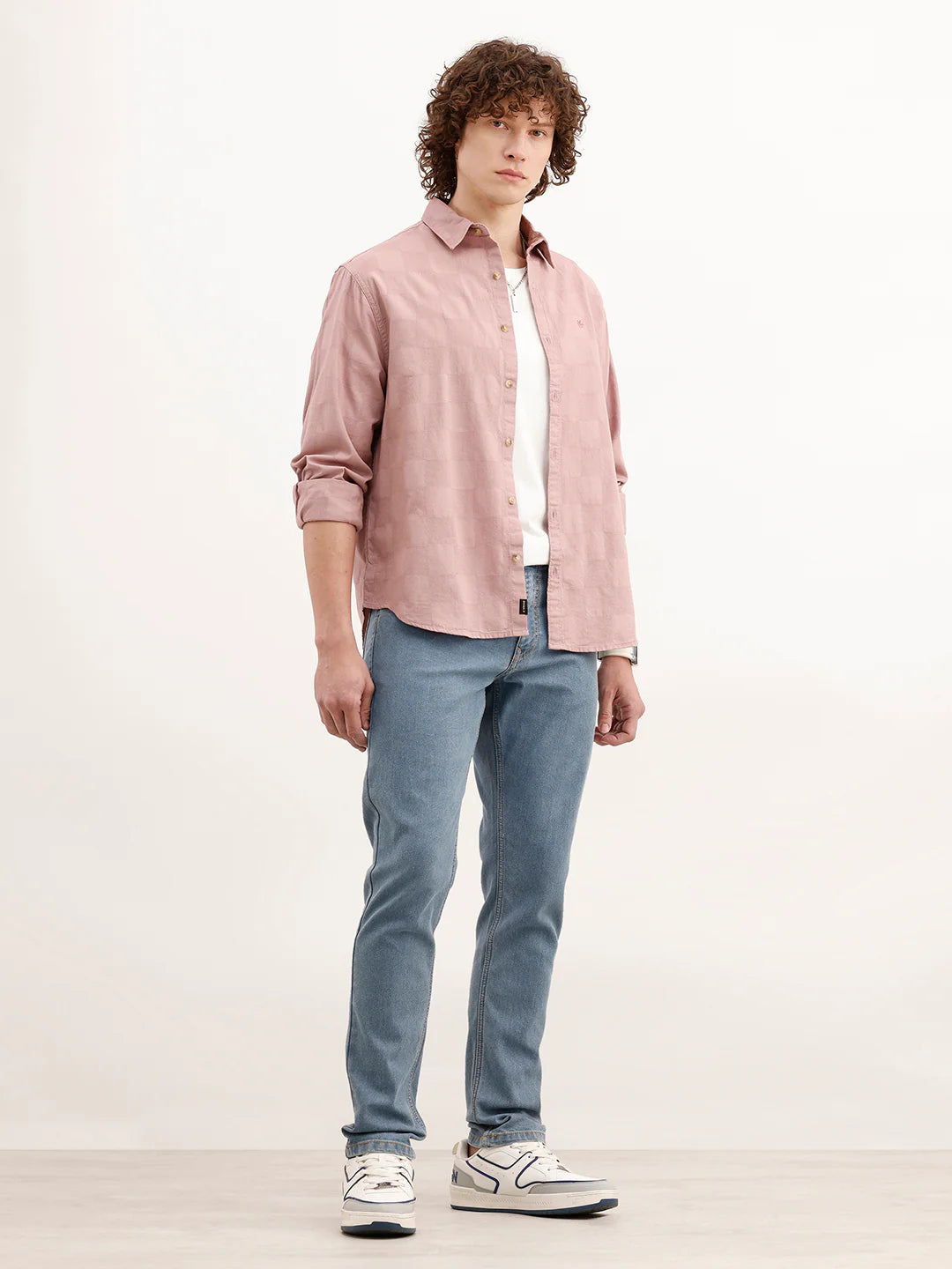 Faded Slim Fit Denim Jeans | Light Blue