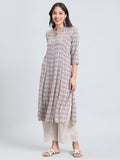 Viscose Geometric Aztec Print A-Line Kurta