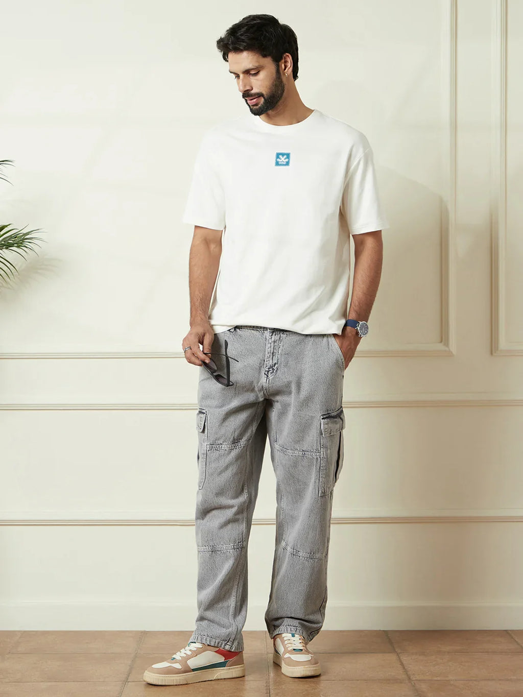 Heavy GSM Back Print T-Shirt | Off White