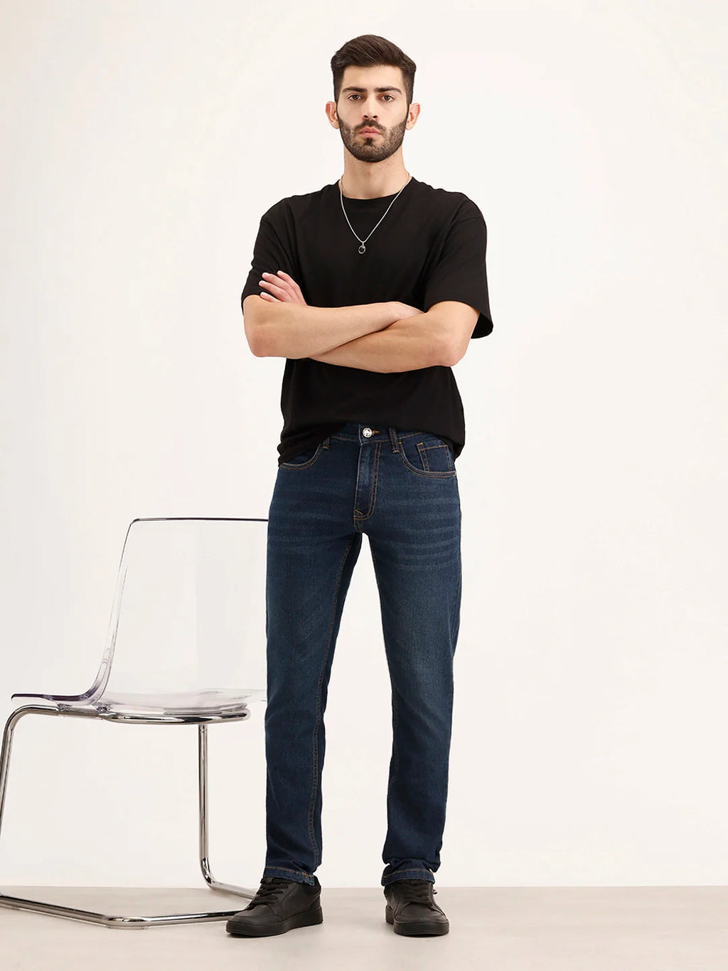 Slim Fit Denim Jeans | Dark Blue