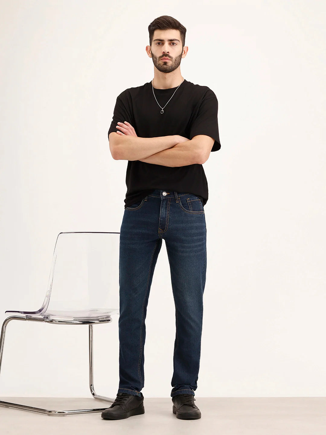 Slim Fit Denim Jeans | Dark Blue
