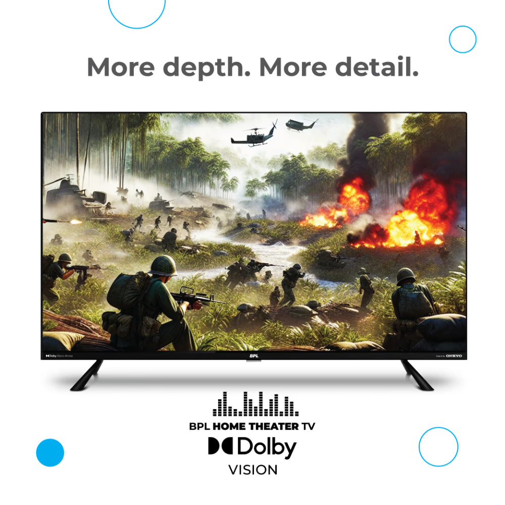 BPL 139.7 cm (55 inch) Onkyo Home Theatre QLED TV, Black, 55QF5540