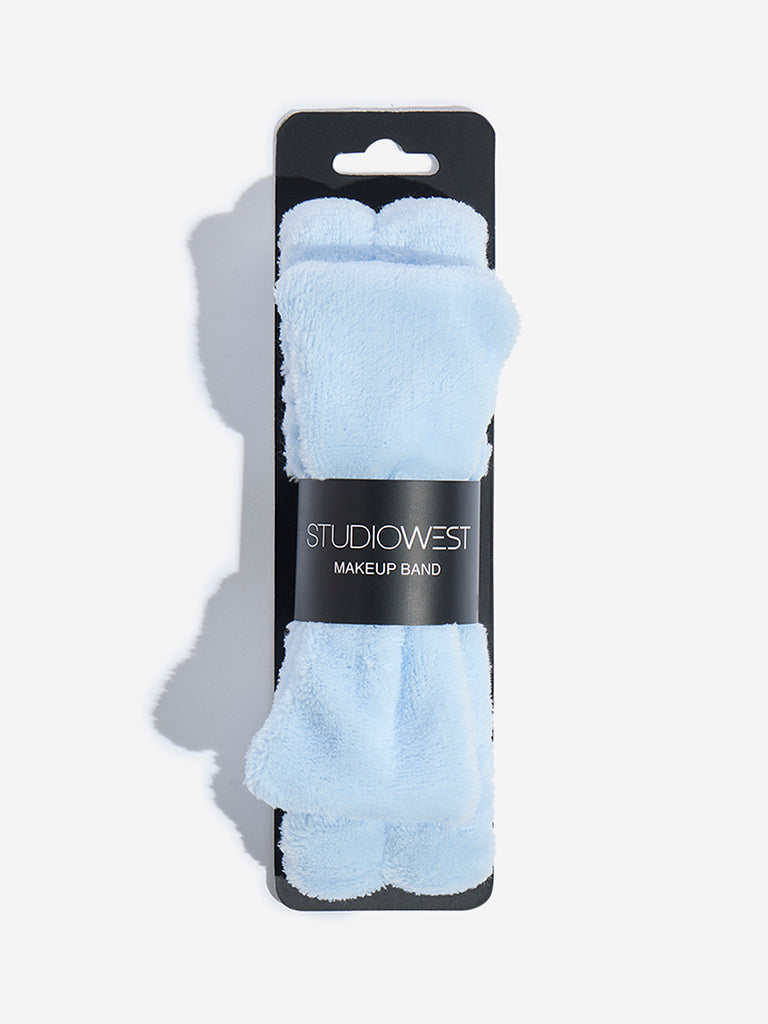 Studiowest Light Blue Bow-Detailed Makeup Band