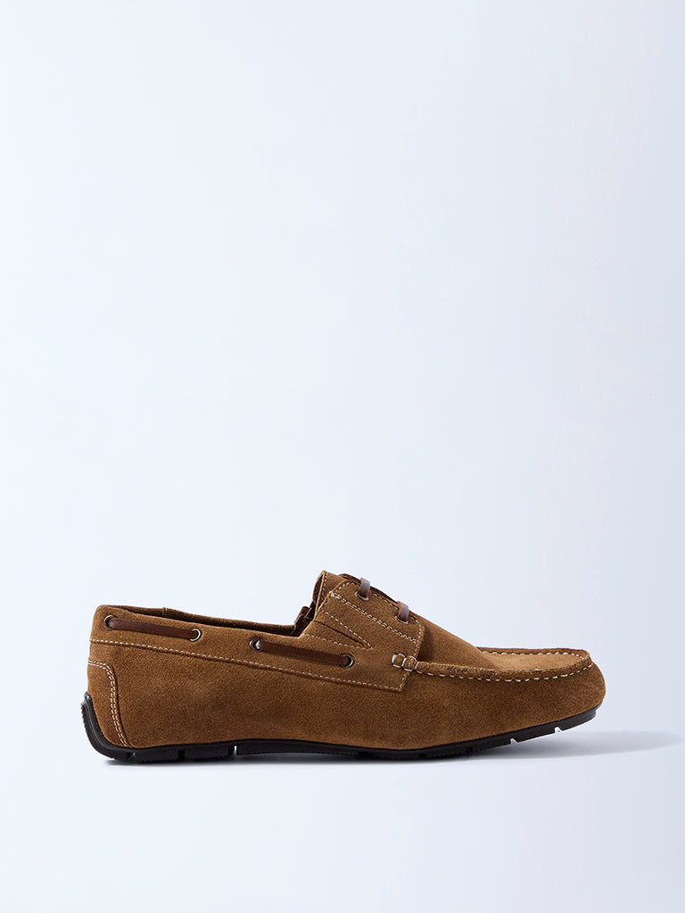 SOLEPLAY Tan Suede Loafers
