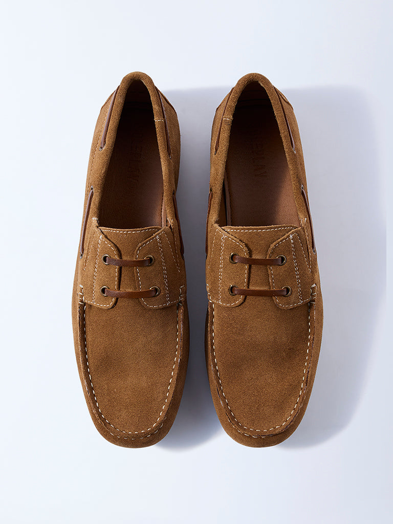 SOLEPLAY Tan Suede Loafers