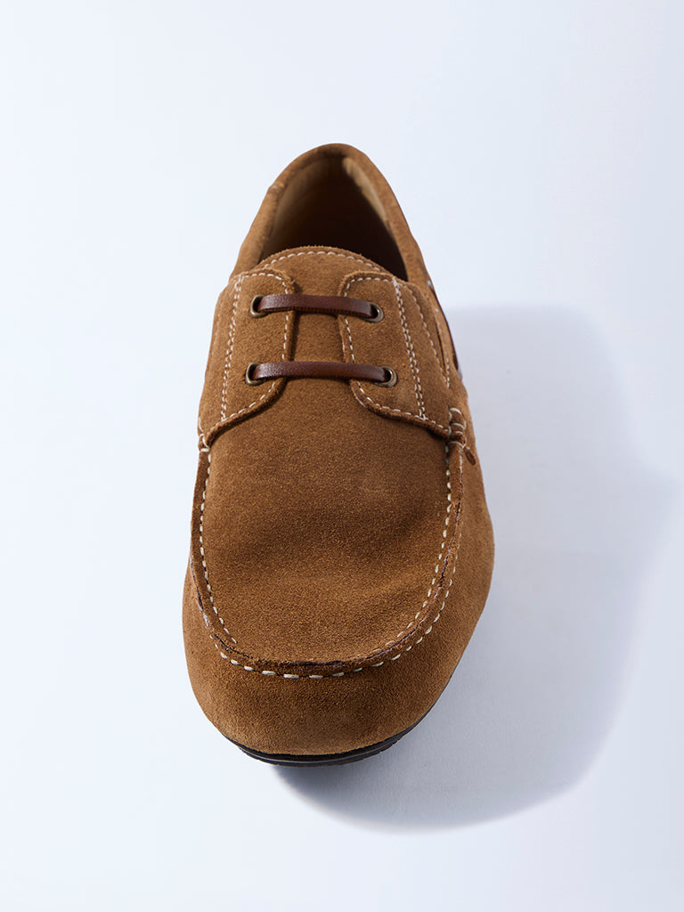 SOLEPLAY Tan Suede Loafers