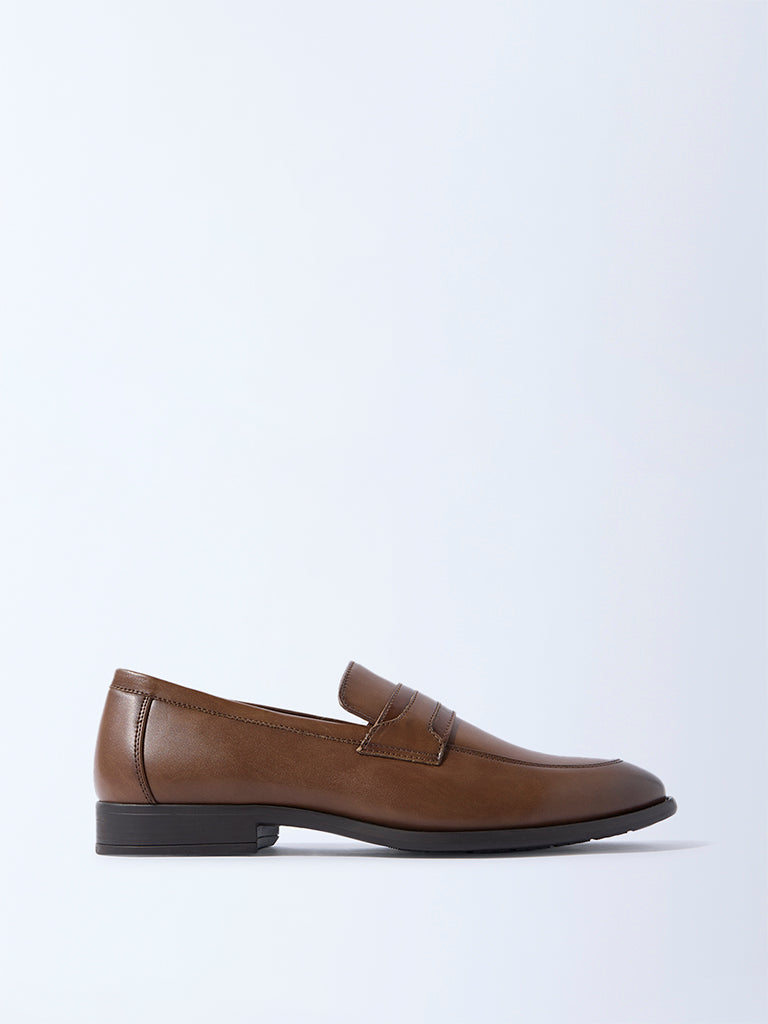 SOLEPLAY Tan Penny Loafers