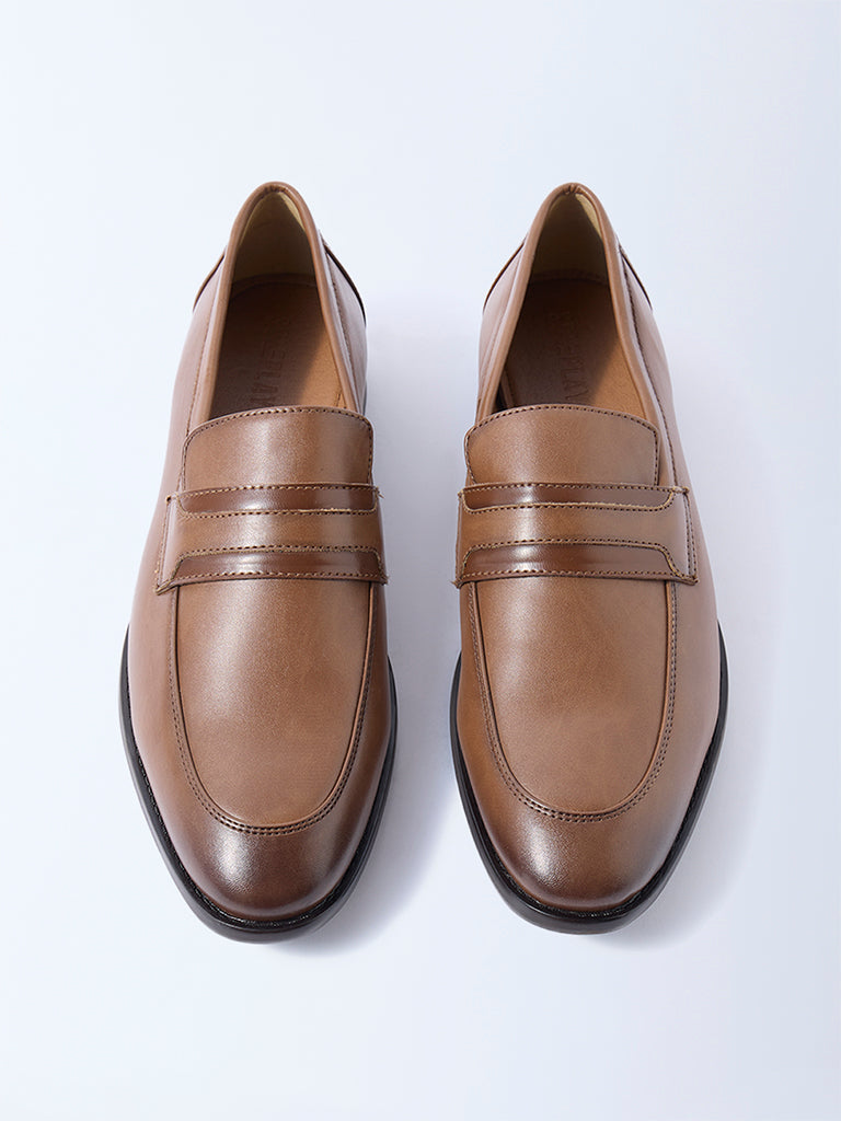SOLEPLAY Tan Penny Loafers
