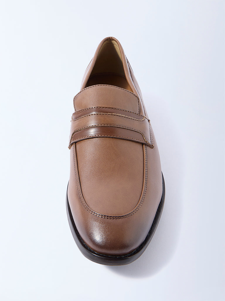 SOLEPLAY Tan Penny Loafers