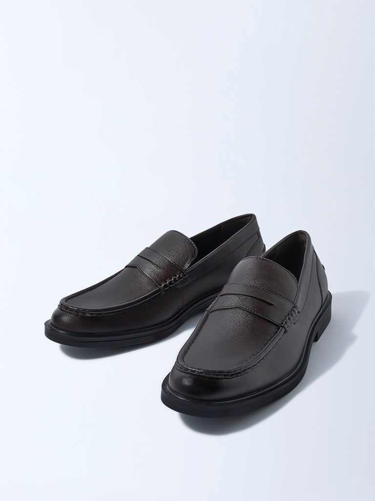 SOLEPLAY Dark Brown Penny Loafers