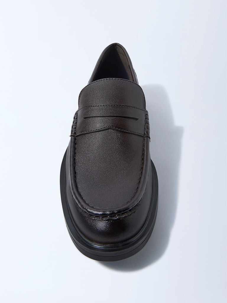 SOLEPLAY Dark Brown Penny Loafers
