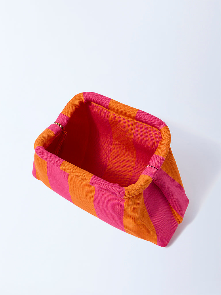 Studiowest Multicolour Striped Pouch