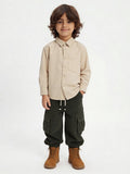 HOP Kids Boys Light Beige Cotton Shirt