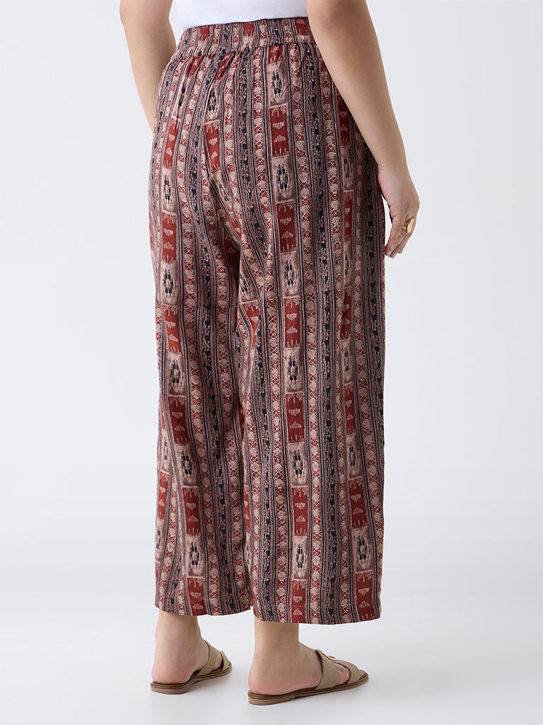 Diza Multicolour Printed Ethnic Pants