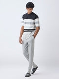 WES Lounge Off-White Striped Relaxed-Fit Cotton-Blend T-Shirt
