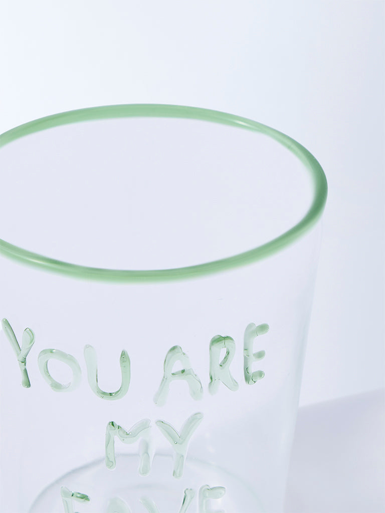 Westside Home Green Text Design Glass
