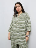Diza Mint Geometric Printed Tunic