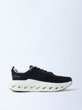 SOLEPLAY Black Knit-Textured Jogger Shoes