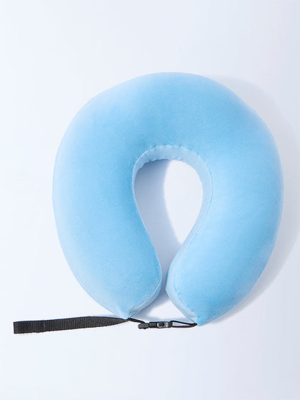 Westside Home Blue Travel Pillow