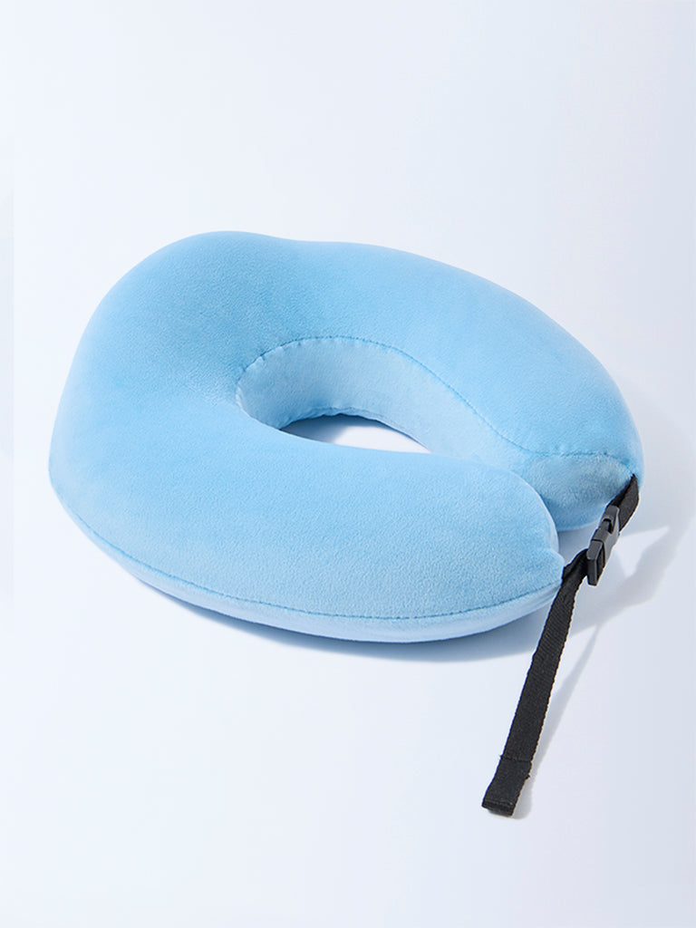 Westside Home Blue Travel Pillow