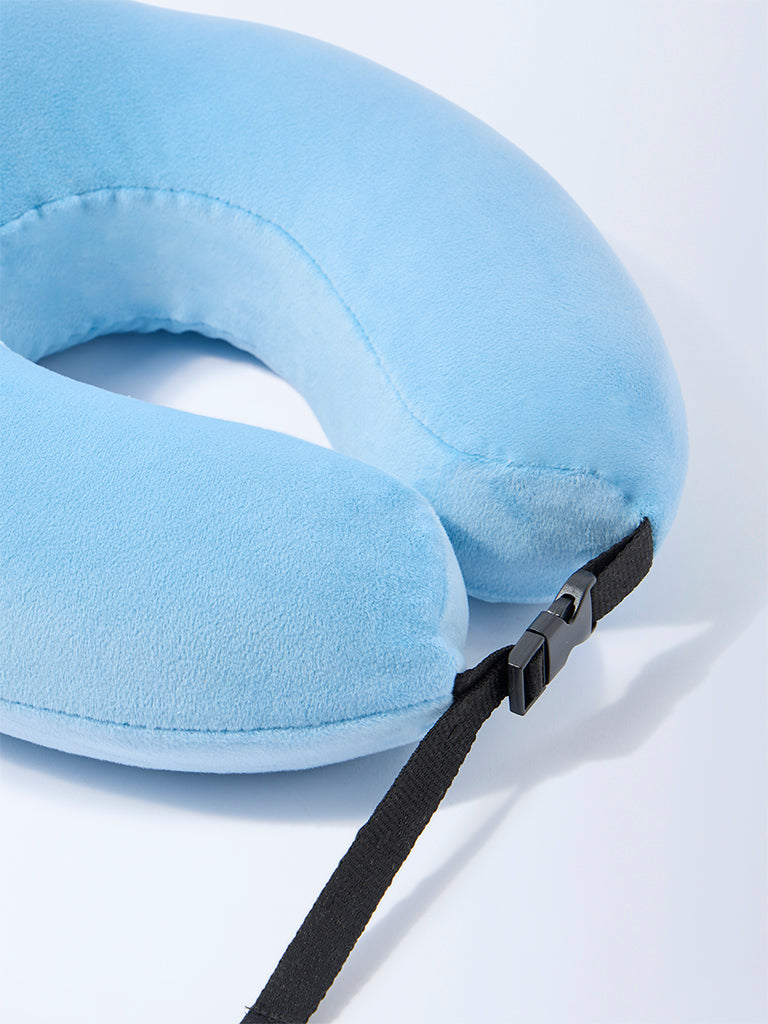 Westside Home Blue Travel Pillow