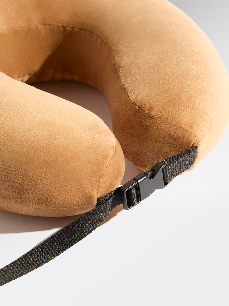 Westside Home Tan Travel Pillow