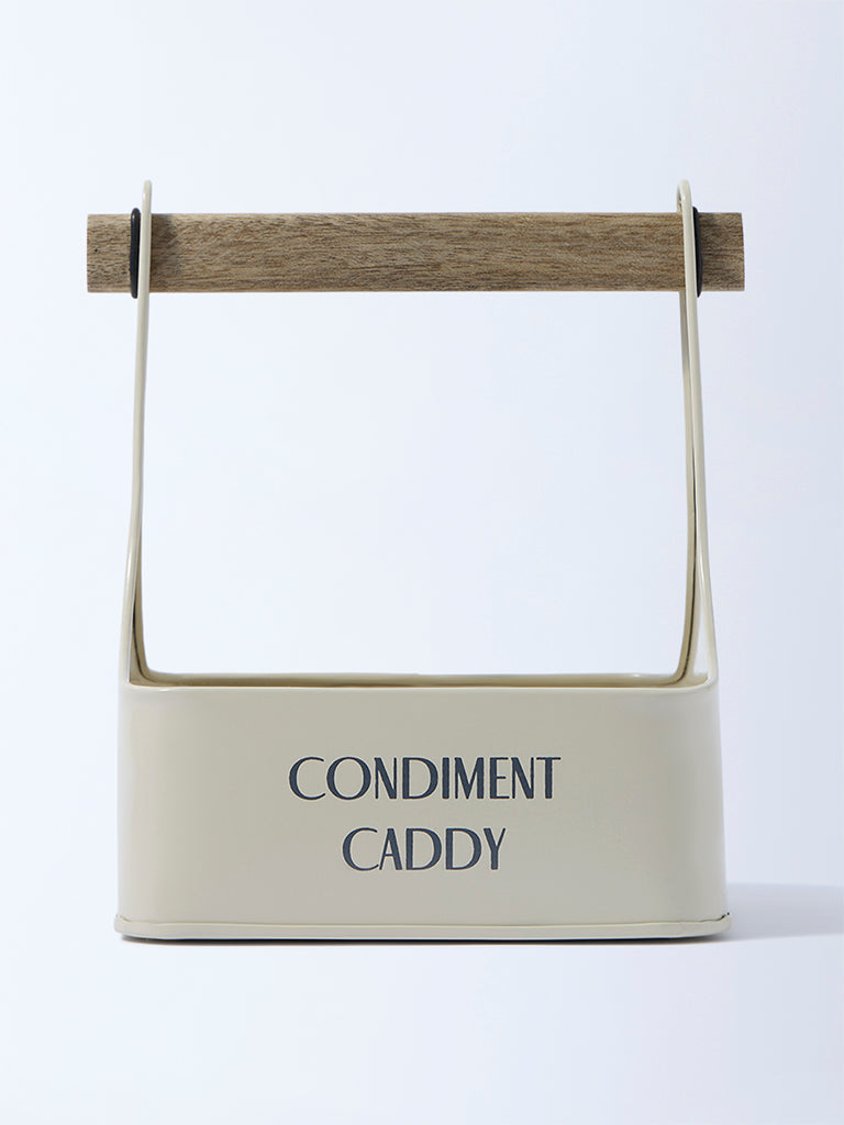 Westside Home Cream Condiments Caddy