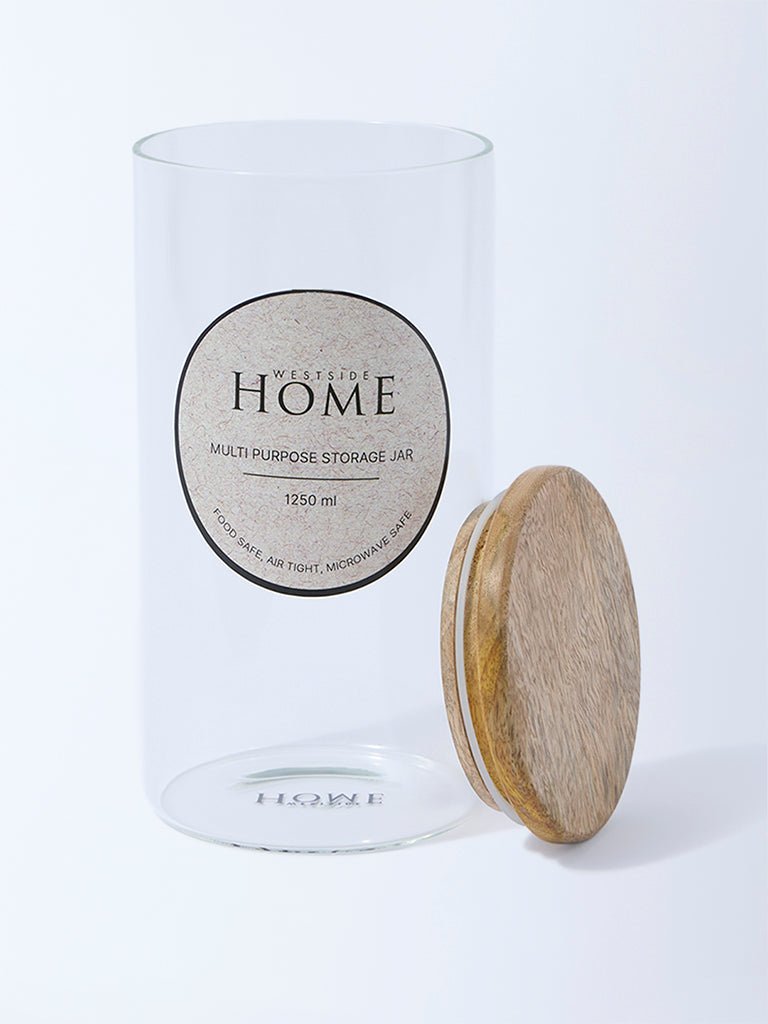 Westside Home Clear Multi Purpose Storage Jar - 1250ML