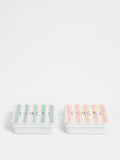 Westside Home Multicolor Striped Snacks Box (Set of 2)